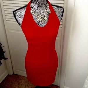 SEXY FRAGILE STRETCH FITTED T BACK DRESS S